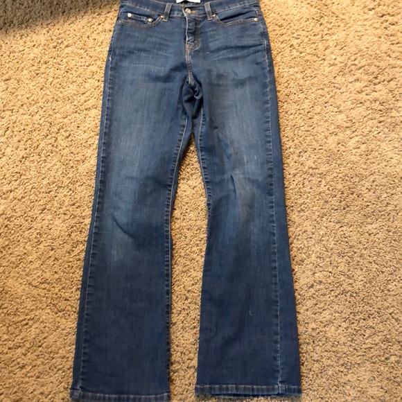 Levi's Women's 512 Perfectly Slimming Boot Cut Jeans 4 Dark Wash Studded Pockets - Picture 6 of 8